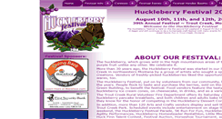 Desktop Screenshot of huckleberryfestival.com